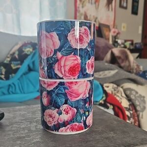 Hand Crafted Rose Mug Set